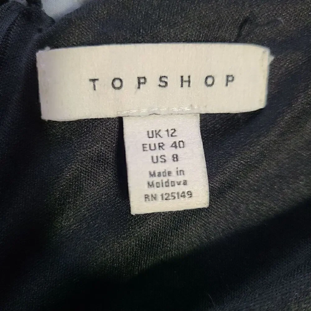 Topshop cross halter dress